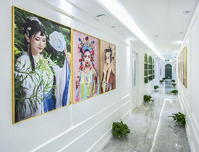 首脑美业教育学院宝安校区走廊图片